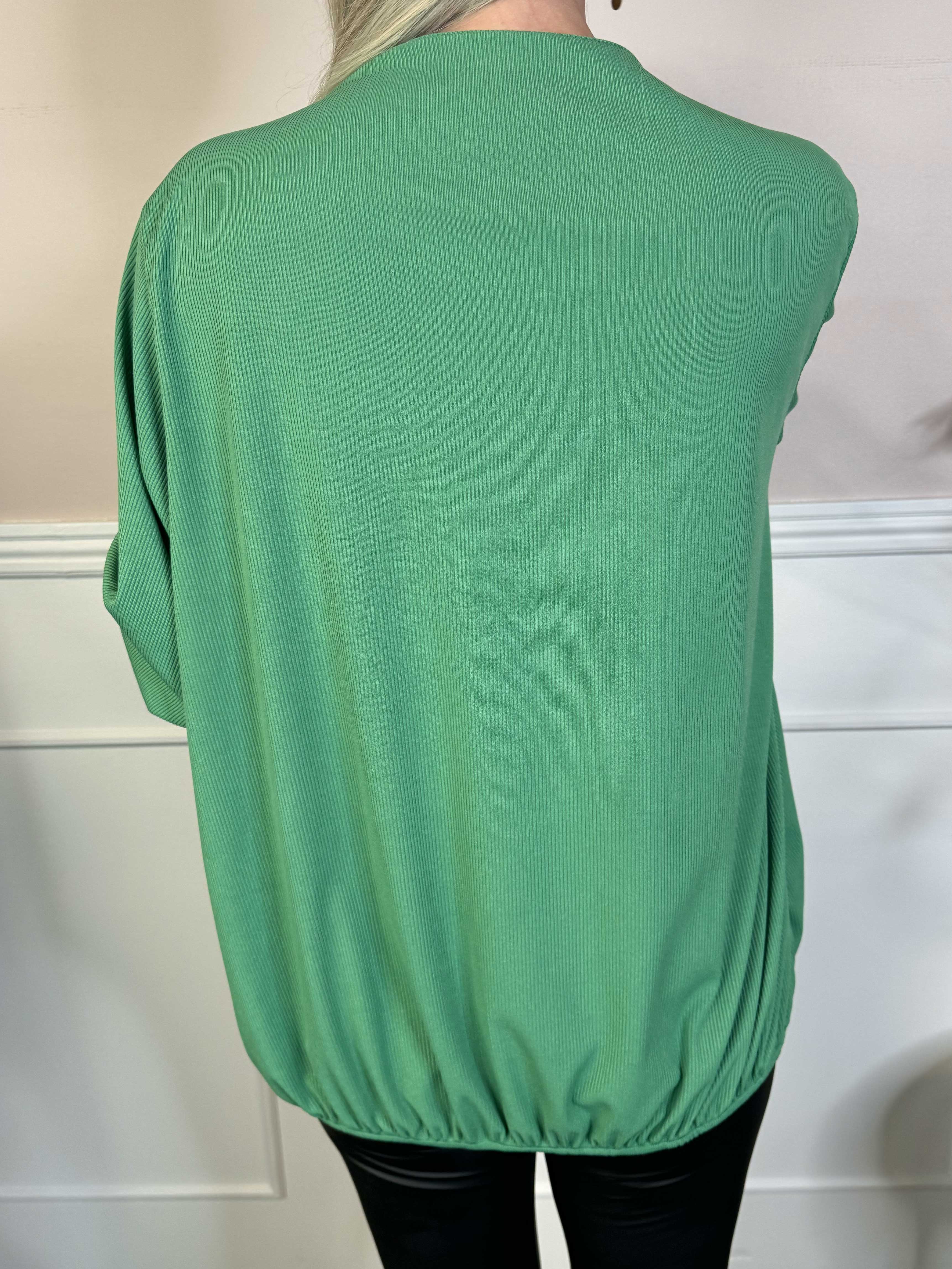 Naomi - Ribbstickad tunika med resår